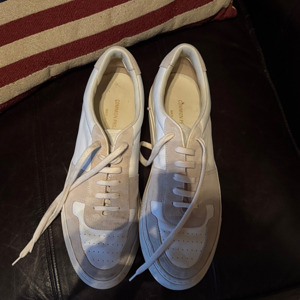 Common Projects Cream and White Sneakers